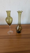 Lauscha Glas Vasen - Konvolut 2 Stück Glas DDR