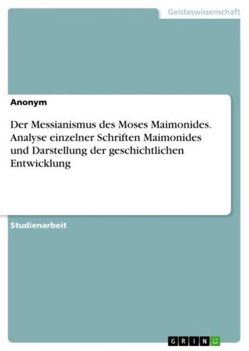 Der messianismus des - der,