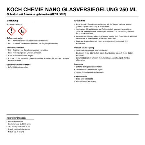 Koch chemie nano - koch,