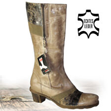 MARC Nature Echtleder Vegetabil Gegerbtes Leder Stiefel Antik Finish NEU Gr.41