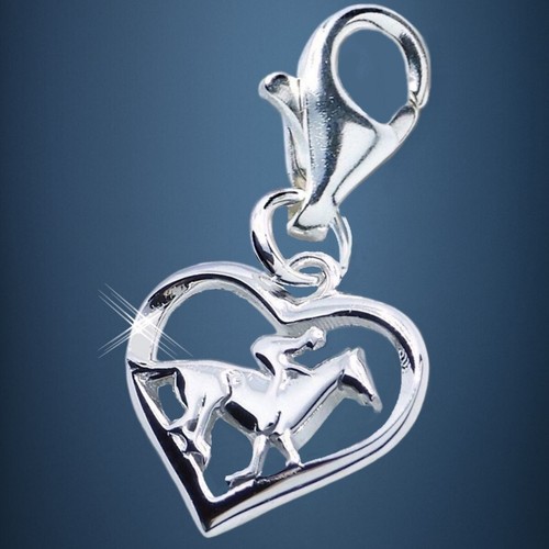 Herz pferd charm - pferd,