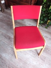 Cube Stuhl danish design Buche Schichtholz Stoff Design-Stuhl Esszimmer Büro