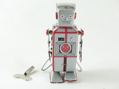 Blechspielzeug roboter - -,