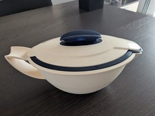 Tupperware Thermo Sauciere mit Deckel - Blau creme - 550 ml - Soßenbehälter