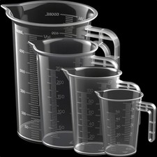 Messbecher Set transparent