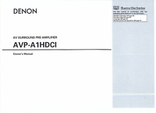 Denon  Bedienungsanleitung user manual owners manual  für AVP-A 1 HDCI Copy