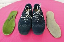 SNIPE Ripple Sneaker Velours-Leder Blau EU 41 NEU NP 120 € 