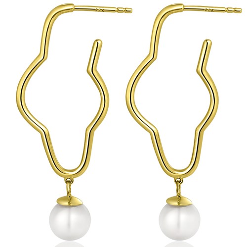 Gold creolen 925 sterling - gold-creolen,