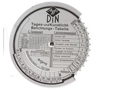 Agfa Tagestabelle Kunstlichttabelle Belichtungstabelle 
