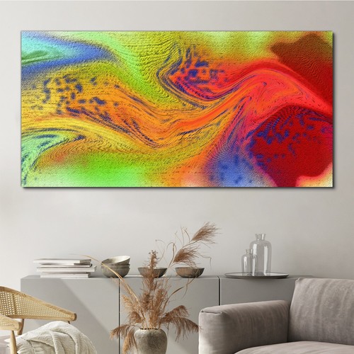 Malerei abstrakte kunst 140x70 - abstrakte,