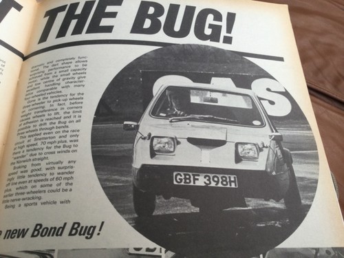 Bond bug road - bond,