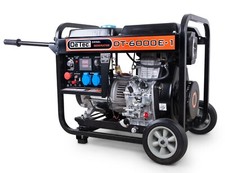 DeTec. Diesel Stromerzeuger 5500 Watt Stromaggregat mit 230 V Generator Notstrom
