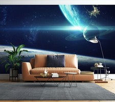 3D Blau Planet Q9026 Tapete