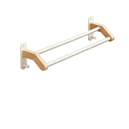 Doppel handtuchhalter aus holz - doppel-handtuchhalter,