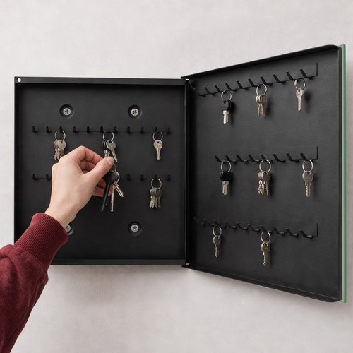 Schwarz schlüsselschrank - schwarz,