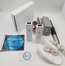Nintendo Wii Konsole Weiß original Controller Remote Nunchuck Sports Bundle