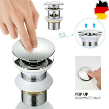 Ablaufgarnitur Pop up Ablauf Abfluss Waschbecken ohne Überlauf für Waschbecken
