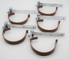 5 x Marley Dachrinne Rinneisen Rinnenhalter Halter Halbrund RG125 - Kupfer