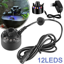 Mini Nebler Ultraschall Vernebler Luftbefeuchter 12 LED Bunten Wasserzerstäuber
