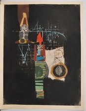 Johnny Friedlaender/großformatige Farbradierung/handsigniert /95 Exemplare/2