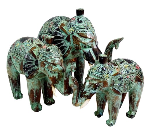 Geschnitzter elefant 3 - elefant,