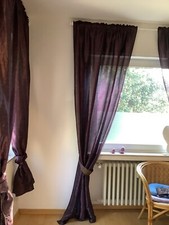 4 Gardinen/Schals in lila von Ikea ca. 245 cm x 260 cm