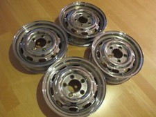 Porsche 356 Original Chrom-Felgen KPZ 4 1/2x15  Satz  mit Stempel 11/64