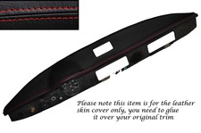 Rote Naht Oberteil Armaturenbrett Konsole Leder Skin Cover F�r Trabant 601 Ma�