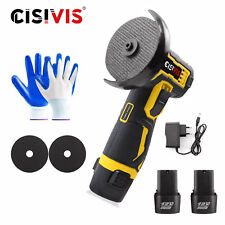 Akku Trennschleifer 12V Winkelschleifer Schleifmaschine Flex Mit 2 Batterien DE