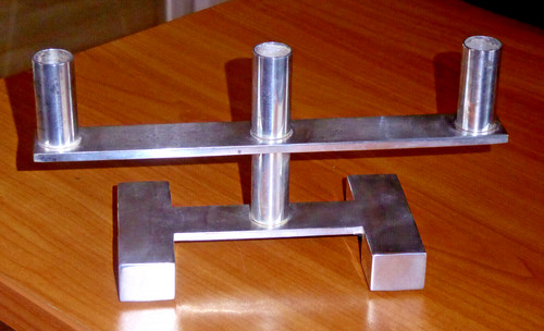 Dreiarmiger leuchter bauhaus - -,