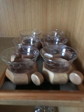 6 Teegläser DDR Vintage braun