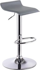 1x Barhocker Barstuhl Kunstleder Design Drehstuhl Hocker Lounge 1x Grau hb11gr-1