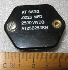 Vintage MICA Glimmerkondensator 2,5nF 2500VDC