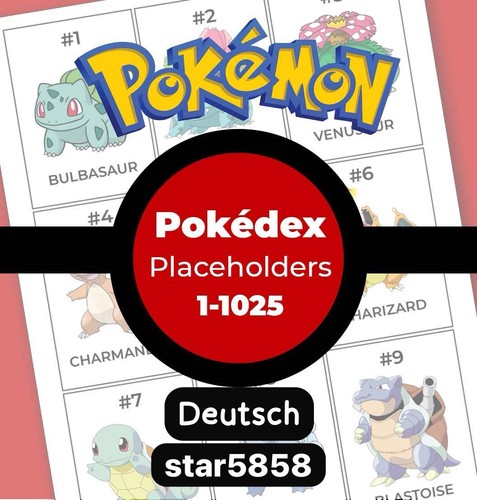 Pokémon pokedex placeholders - pokémon,