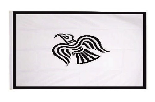 Fahne flagge raven wikinger - wikinger, 90