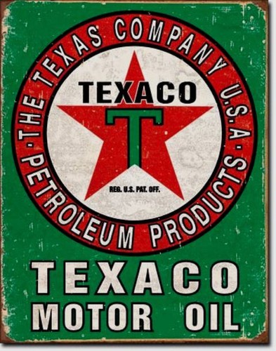 Texaco schild 40 - 30, groß
