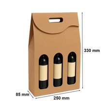 Geschenk-Flaschenkarton für 3