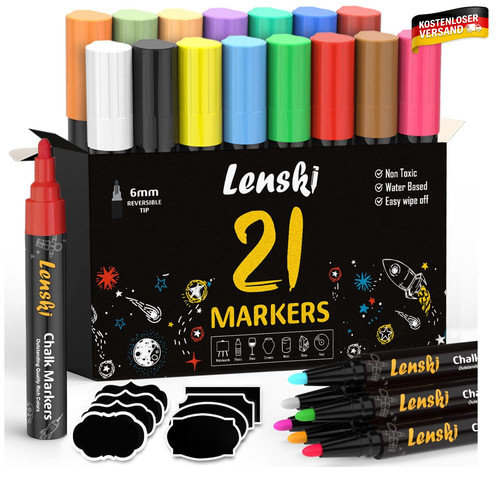 Kreidestifte 21er set 6mm - 21er,