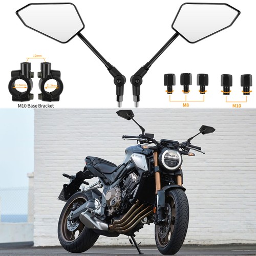 Schwarz motorrad spiegel - schwarz,