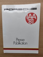 Alte Info Presse Mappe Porsche IAA 81 Ohne Inhalt  Sammeln Auto