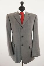 Windsor Sakko Jackett 50 grau meliert Einreiher 3-Knopf Tuch Schurwolle D422