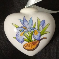 Hutschenreuther Porzellan Mini Herz Frühlingswiese * sib. Schwertlilie * OVP
