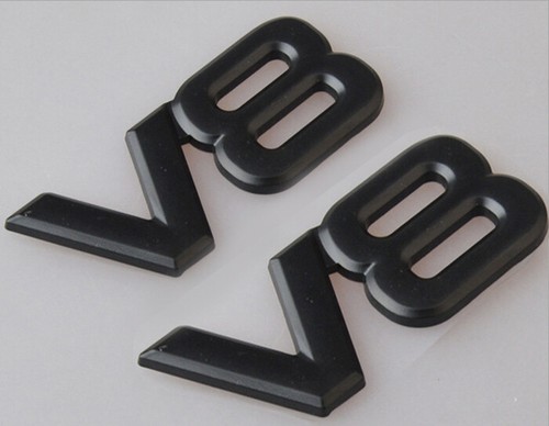2pcs emblem aus metall - v8,