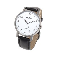 OSCO TITAN * Herren Armbanduhr * Band und Zifferblatt weiß * Serie „Berlin“