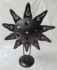 Große Sonne - Metall - Deko - inklusive Teelichthalter