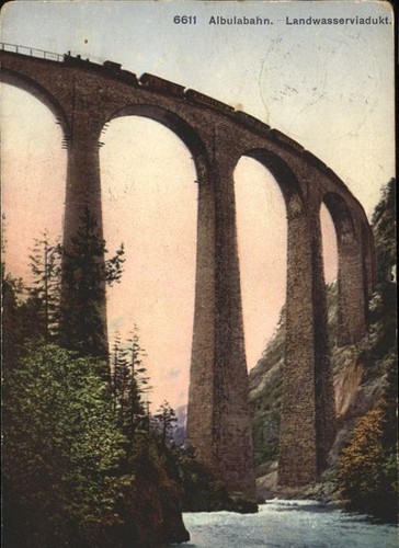 Albula bahn landwasserviadukt - albula,