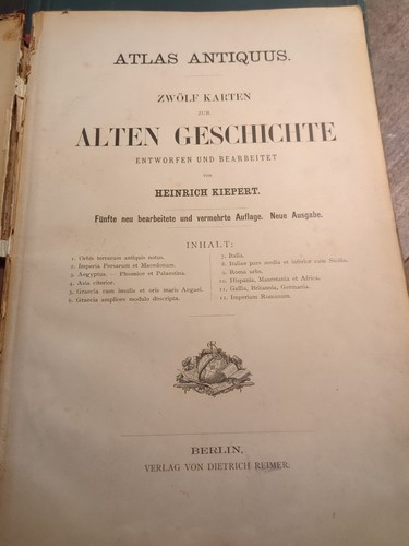 Atlas antiquus zwölf karten - atlas,