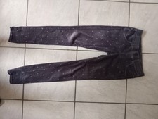 Cord Schlupfhose grau mit Sternen Gr. 164 von Benetton