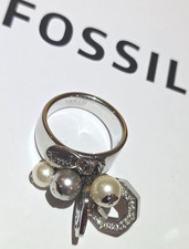 Original fossil steel ring - steel,