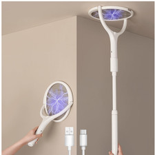 Elektrische Fliegenklatsche Rotierender Kopf 2-Teleskopverlängerungen